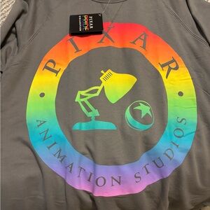 Pixar Animation Studios Gray Long Sleeve Tee